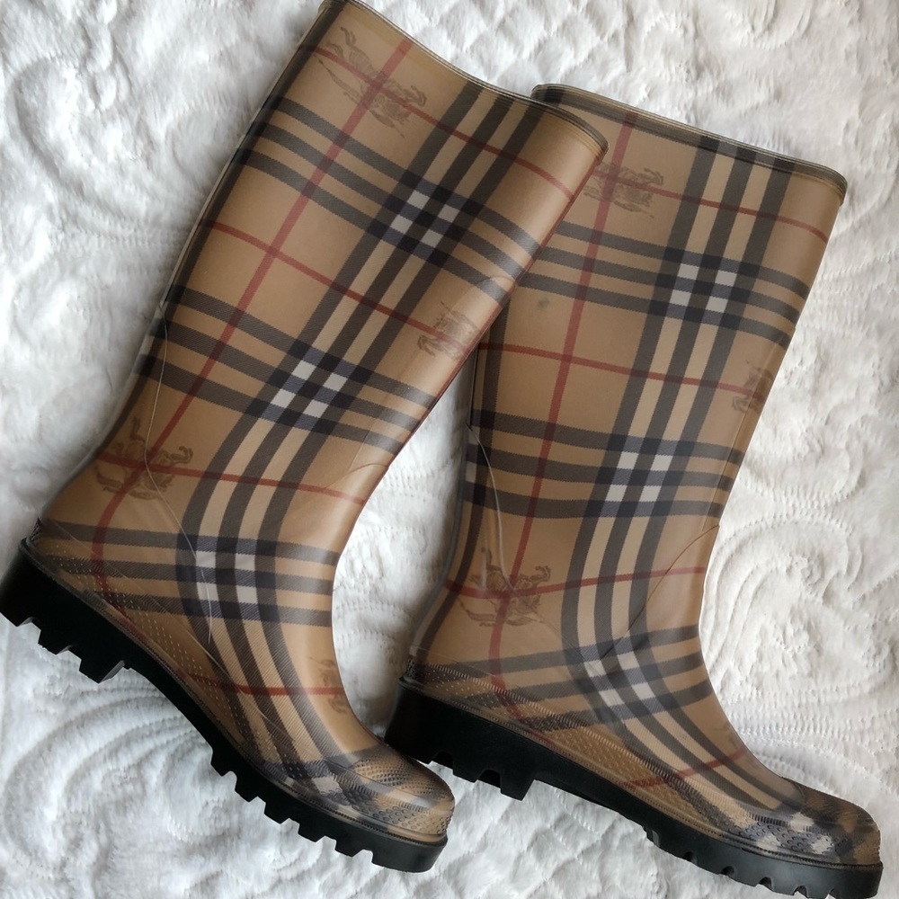 🔴SALE🔴TODAY ONLY! Burberry Nova Check Rain Boots